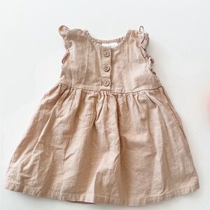 Charming Tan/pink Kids Dress